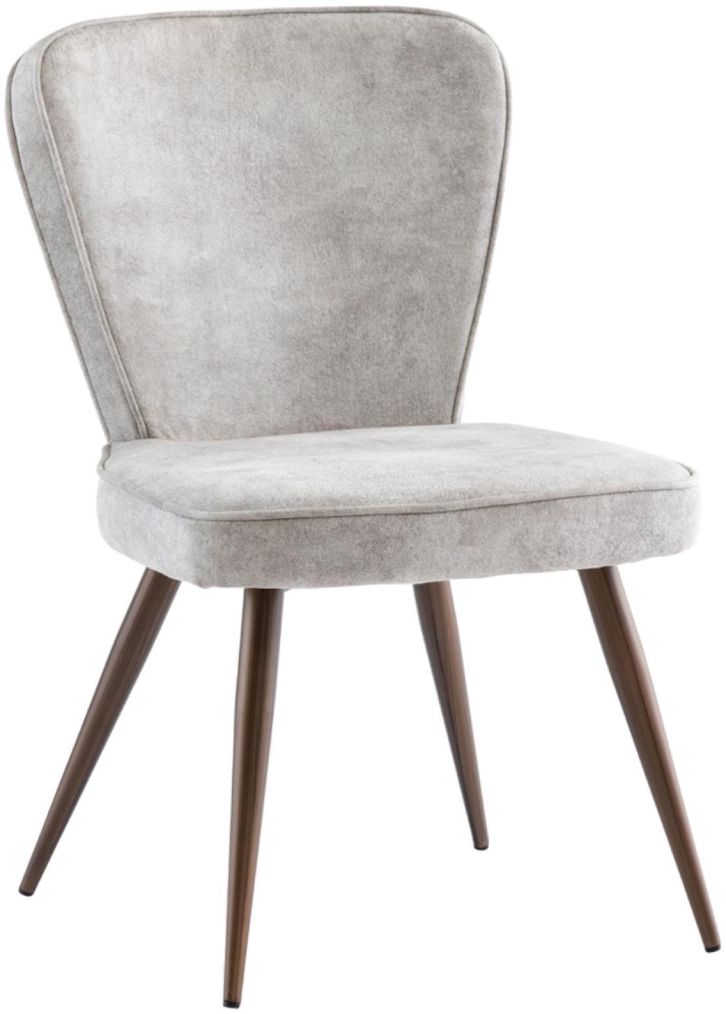 Flavia Linen Velvet Fabric Dining Chair (Sold in Pairs)