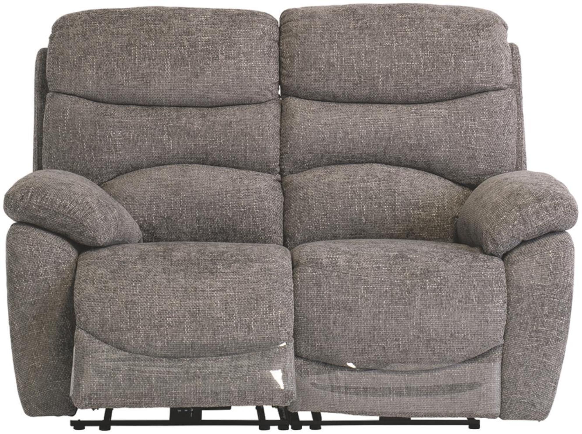 Simi Ash Fabric 2 Seater Electric Recliner Sofa