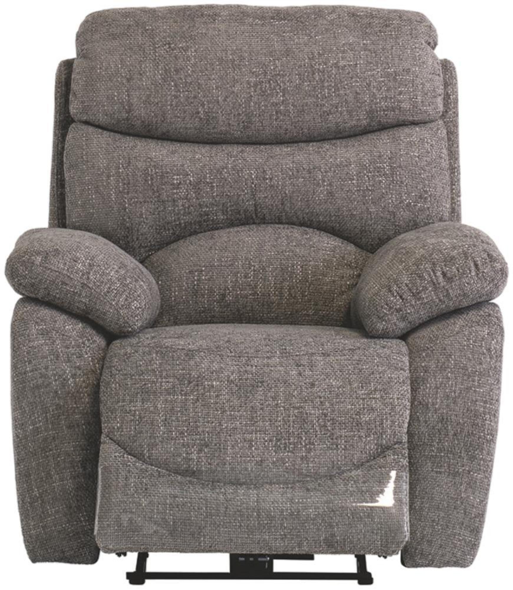Simi Ash Fabric Electric Recliner Armchair