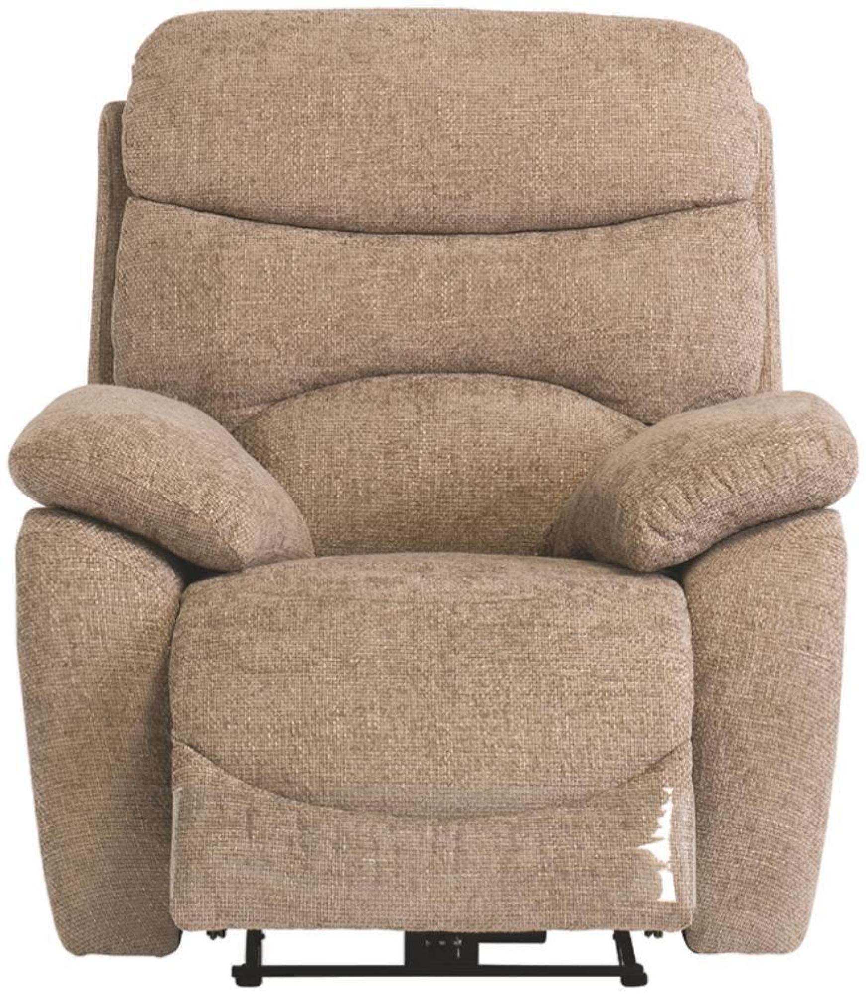 Simi Sand Fabric Electric Recliner Armchair