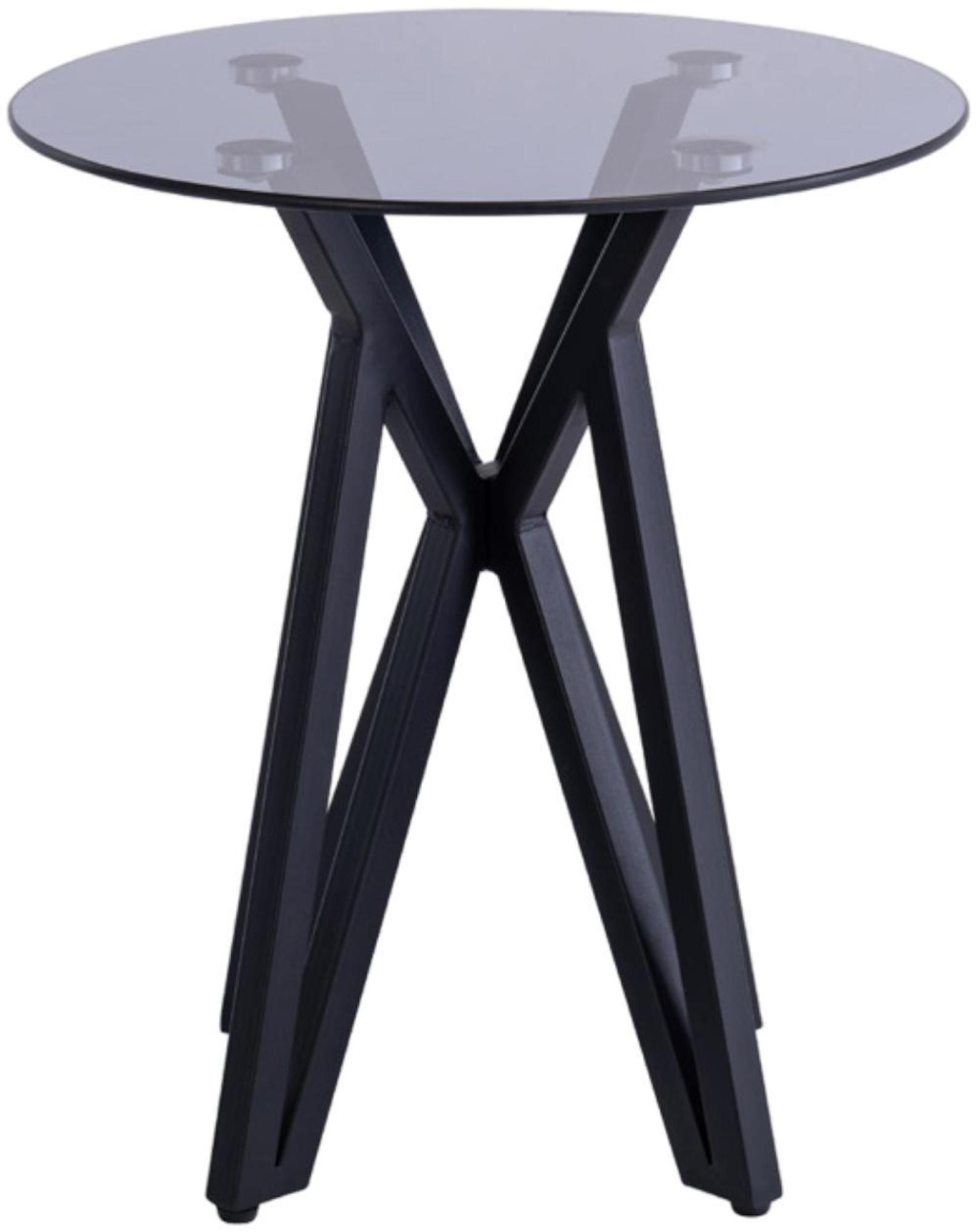Lisbon Grey Glass End Table