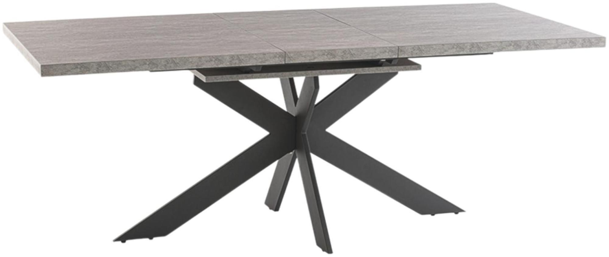 Rimini Light Rhine Grey 6 Seater Extending Dining Table