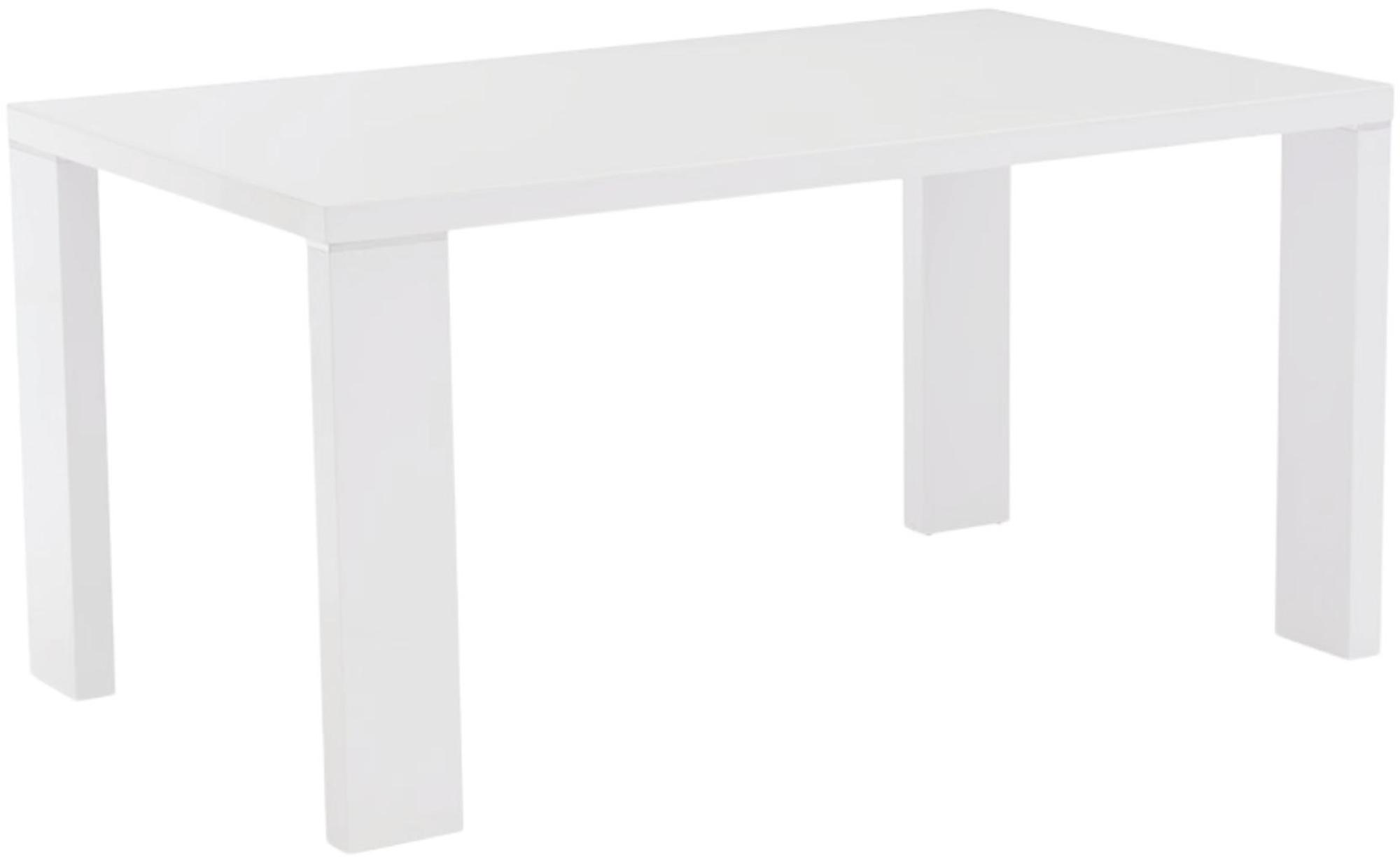 Soho White Rectangular 4 Seater Dining Table