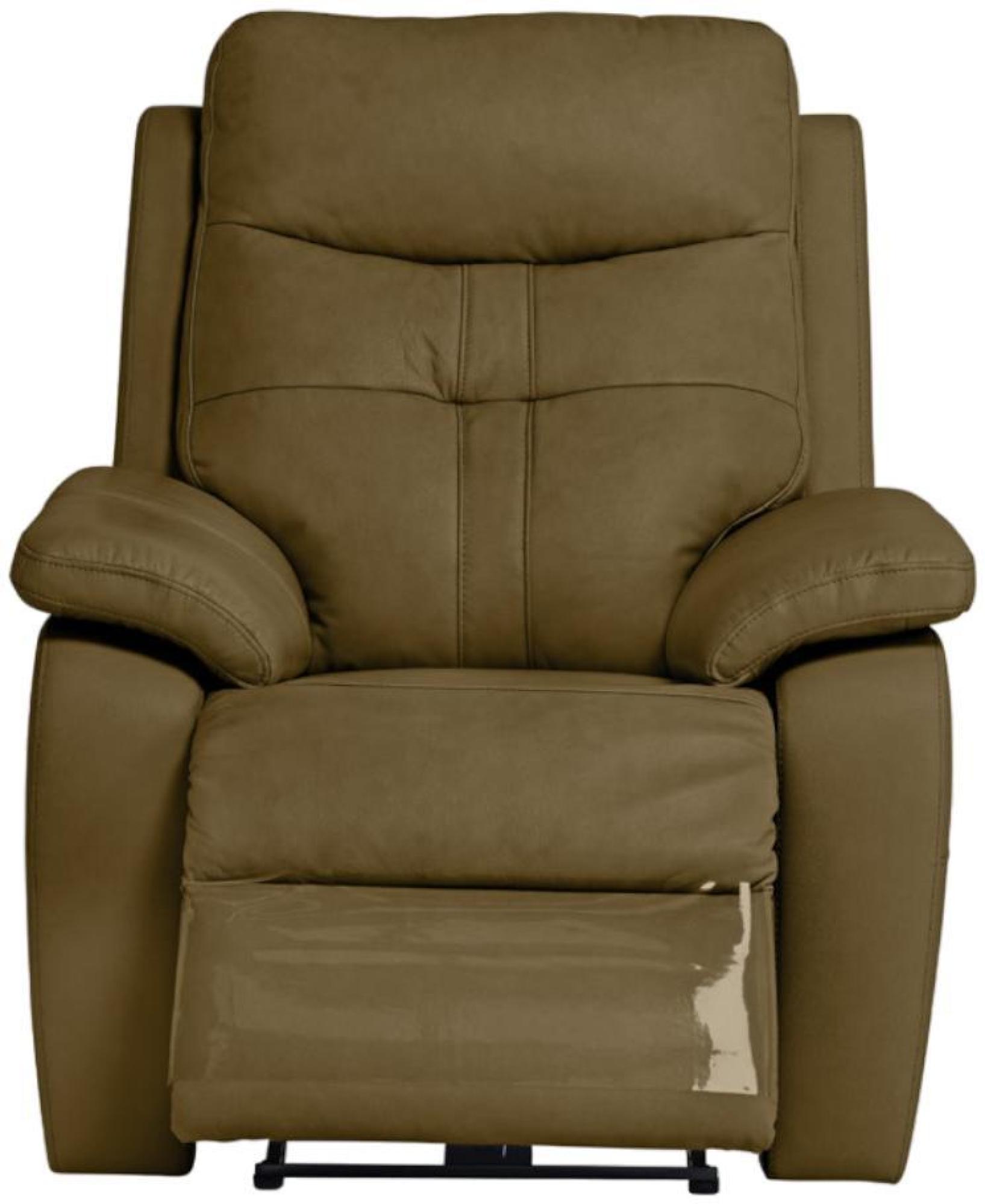 Monica Brown Leather Electric Recliner Armchair