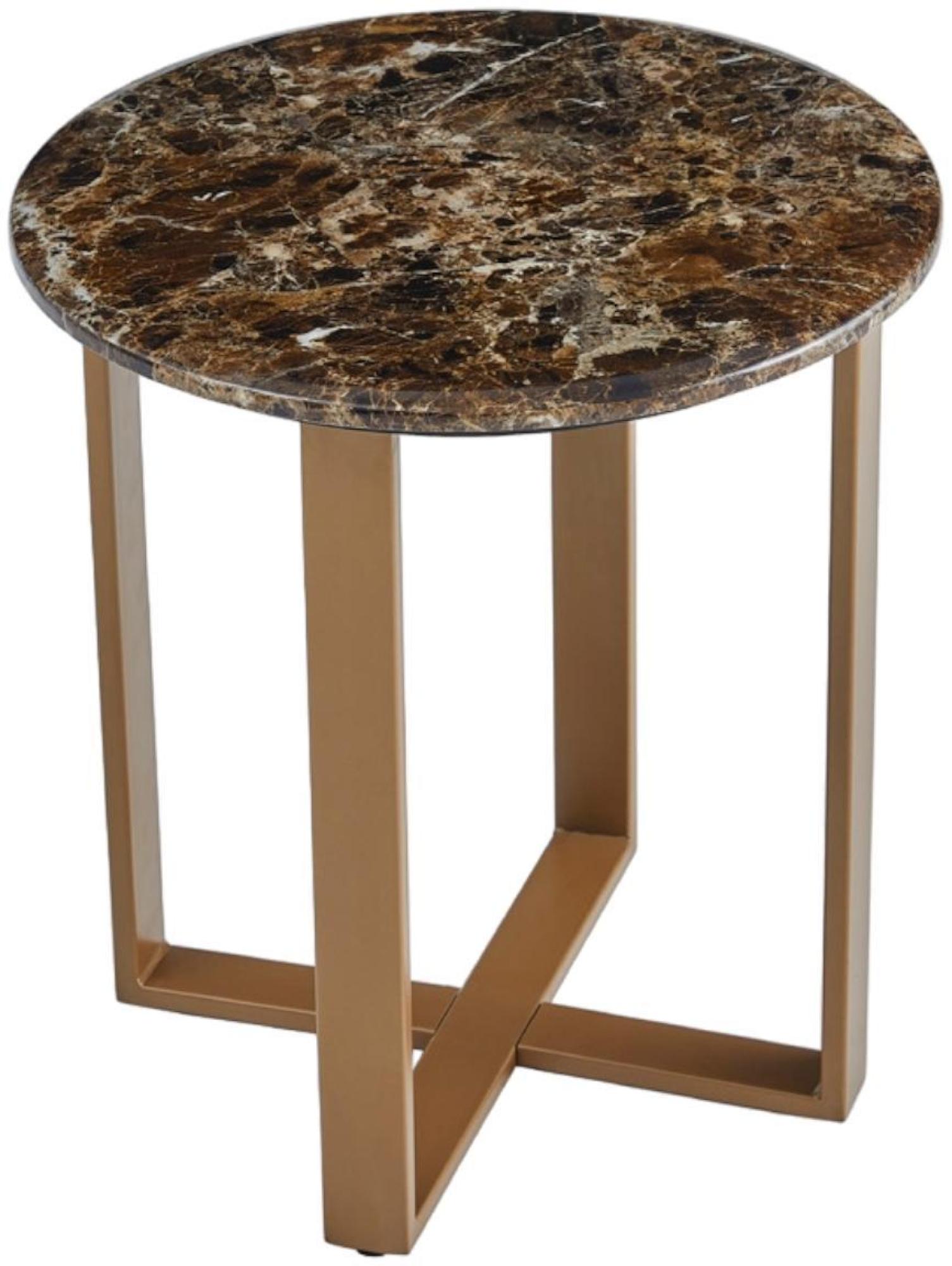 Sorrento Sienna Brown Stone End Table