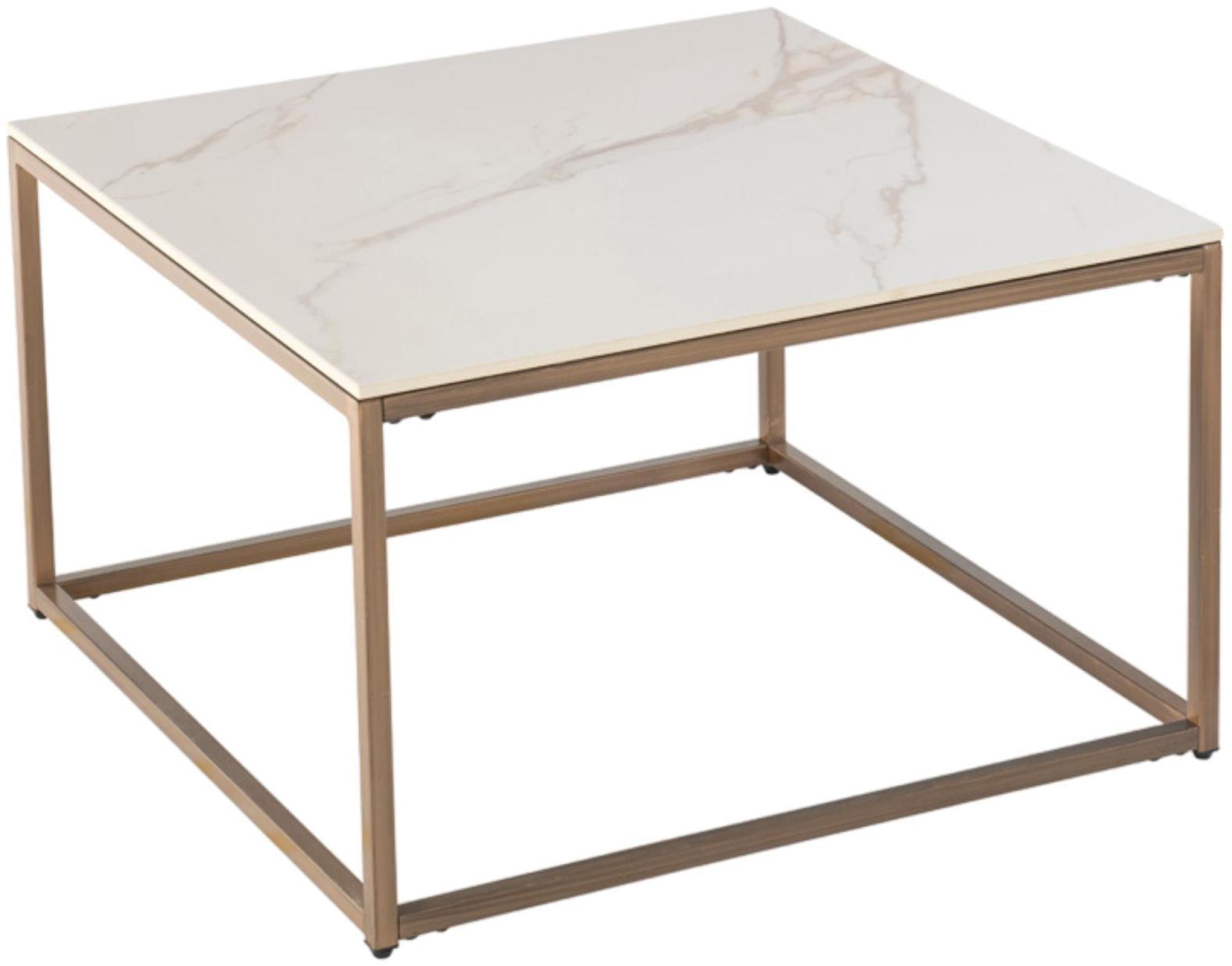 Umbria Kass Gold Sintered Stone Coffee Table