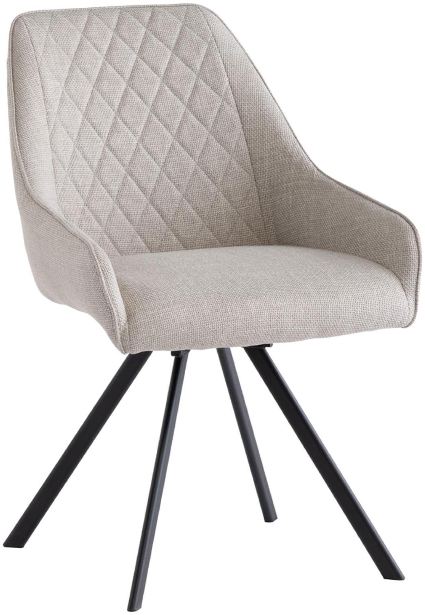 Valencia Stone Fabric Swivel Dining Chair (Sold in Pairs)