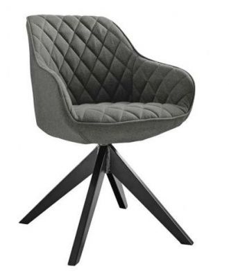 Product photograph of Bethel Jive Anthracite Fabric Dining Armchair Sold In Pairs from Choice Furniture Superstore