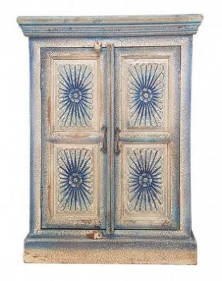 Product photograph of Baran Hand Painted 2 Door Cabinet - 92cm X 68cm from Choice Furniture Superstore