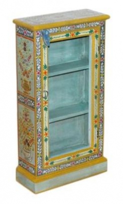 Image of Neral Hand Painted Wall Cabinet with 2 Shelves