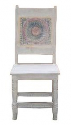 Product photograph of Rewa Hand Painted Carved Dining Chair Sold In Pairs from Choice Furniture Superstore