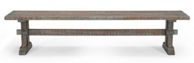 Product photograph of Gulmarg Reclaimed Wooden Dining Bench from Choice Furniture Superstore