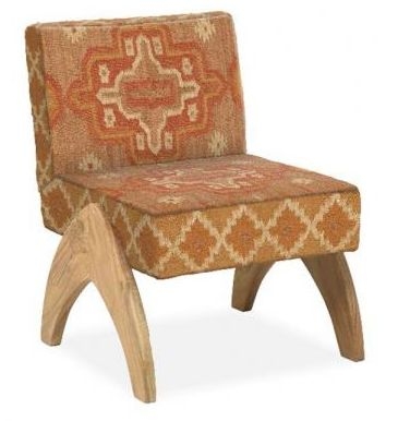 Product photograph of Dewas Kilim Orange Chair from Choice Furniture Superstore