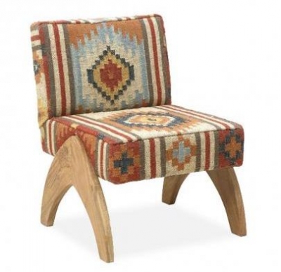 Product photograph of Dewas Kilim Red Chair from Choice Furniture Superstore