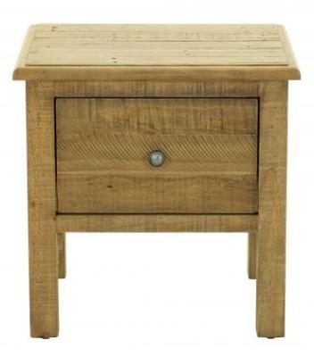 Product photograph of Gridley Loft Wooden 1 Drawer Side Table from Choice Furniture Superstore