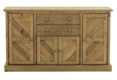 Product photograph of Gridley Loft Wooden 150cm Medium Sideboard - 4 Doors from Choice Furniture Superstore