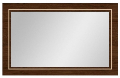 Product photograph of Status Eva Day Walnut Brown Italian Mirror - 135cm X 85cm from Choice Furniture Superstore
