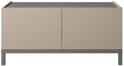 Product photograph of Status Kali Day Taupe Italian 2 Door Tv Unit from Choice Furniture Superstore