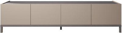 Product photograph of Status Kali Day Taupe Italian 4 Door Tv Unit from Choice Furniture Superstore