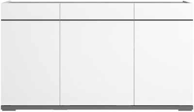 Product photograph of Status Mara Day White Italian Buffet Sideboard 140cm With 3 Door from Choice Furniture Superstore