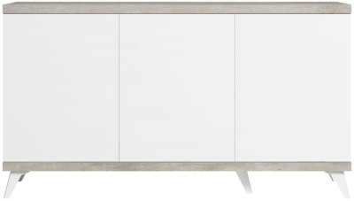 Product photograph of Status Treviso Day Grey Italian Buffet Sideboard 151cm With 3 Door from Choice Furniture Superstore