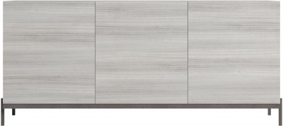 Product photograph of Status Mia Day Silver Grey Buffet Sideboard 185cm With 3 Door from Choice Furniture Superstore