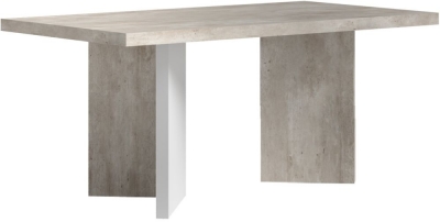 Product photograph of Status Treviso Day Grey Italian 6 Seater Extending Dining Table from Choice Furniture Superstore