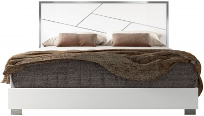 Product photograph of Status Dafne Night White Italian Bed from Choice Furniture Superstore