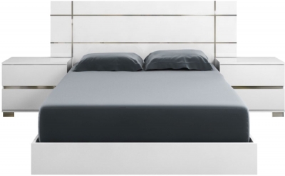 Product photograph of Status Dream Night White Italian Bed from Choice Furniture Superstore