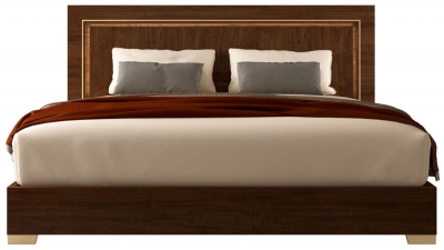 Product photograph of Status Eva Night Walnut Italian Bed from Choice Furniture Superstore
