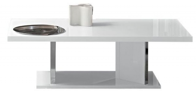 Product photograph of Status Lisa Day White High Gloss Italian Coffee Table from Choice Furniture Superstore
