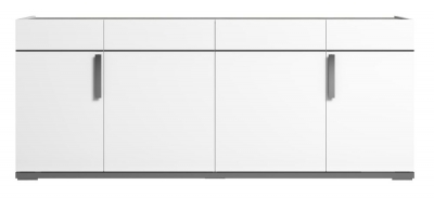 Product photograph of Status Mara Day White Buffet Sideboard 195cm With 4 Door With Metal Handle from Choice Furniture Superstore