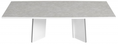 Product photograph of Status Mara Day White Italian Dining Table 250cm 10 Seats Diners Rectangular Top from Choice Furniture Superstore