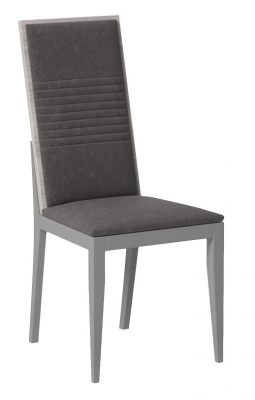 Product photograph of Status Mia Day Silver Grey Italian Luxury Dining Chair Sold In Pairs from Choice Furniture Superstore