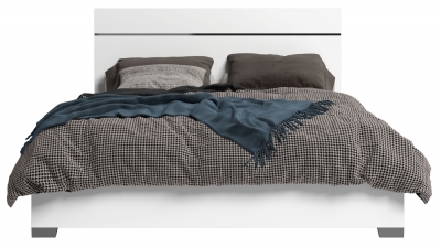 Product photograph of Status Luna Night White Italian Bed from Choice Furniture Superstore