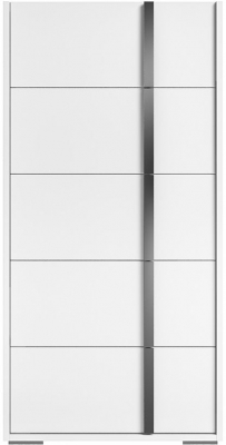 Product photograph of Status Bianca Night White Italian 2 Door Wardrobe from Choice Furniture Superstore