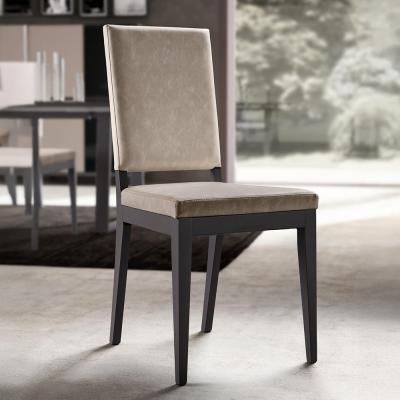 2 X Modern Kali Italian Taupe Faux Leather Dining Chair