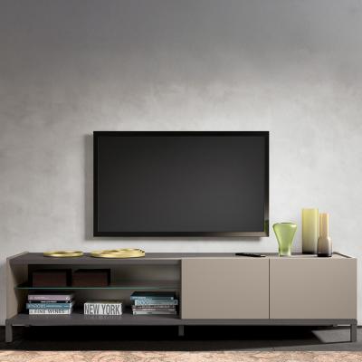 Modern Kali Taupe Italian 2 Door Tv Unit