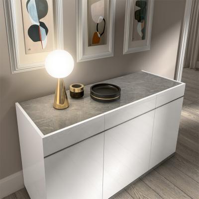 Modern Mara White Italian 140cm Medium Buffet Sideboard 3 Doors