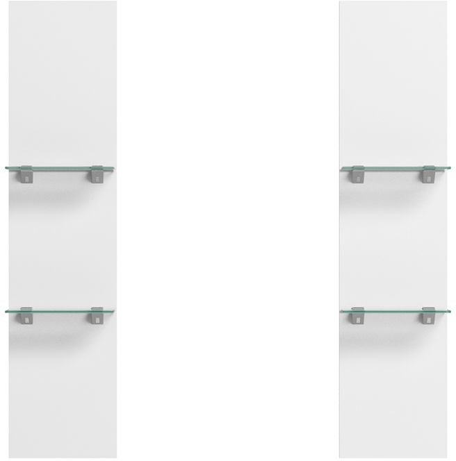 Status Treviso Day Grey Italian DVD Shelves