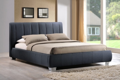 Product photograph of Time Living Braunston Grey Fabric Bed from Choice Furniture Superstore