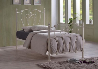 Image of Time Living Inova Ivory Metal Bed