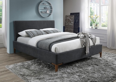 Product photograph of Time Living Durban Grey Fabric Bed from Choice Furniture Superstore