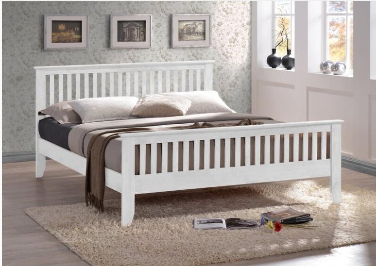 Time Living Turin White Bed
