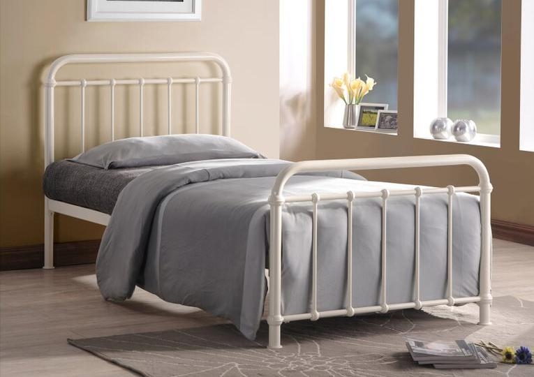 Time Living Miami Ivory Metal Bed
