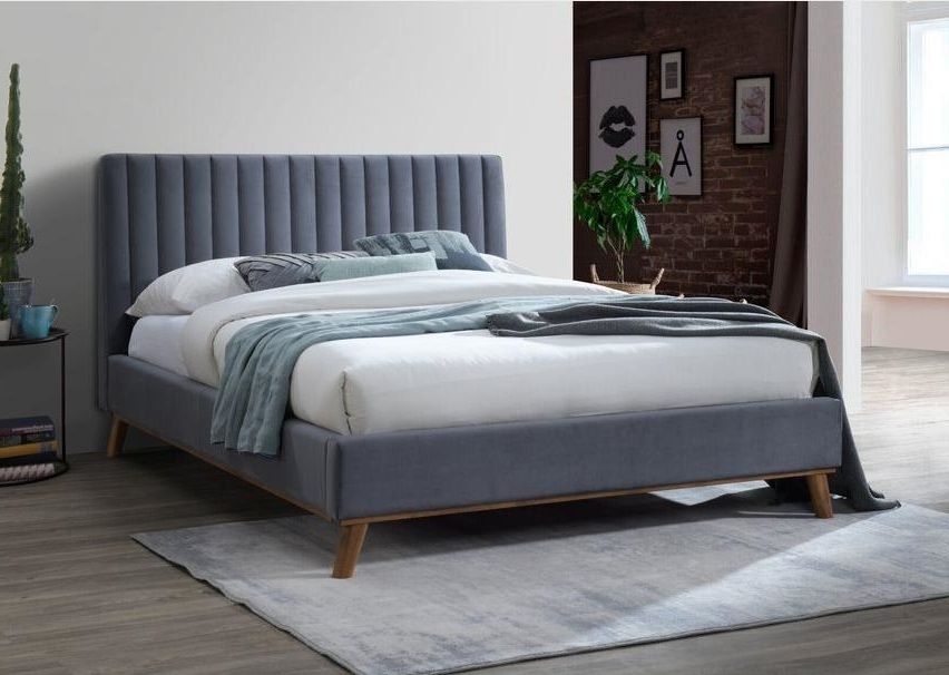 Albany Dark Grey Fabric Bed - Comes in 4ft 6in Double & 5ft King Size Options