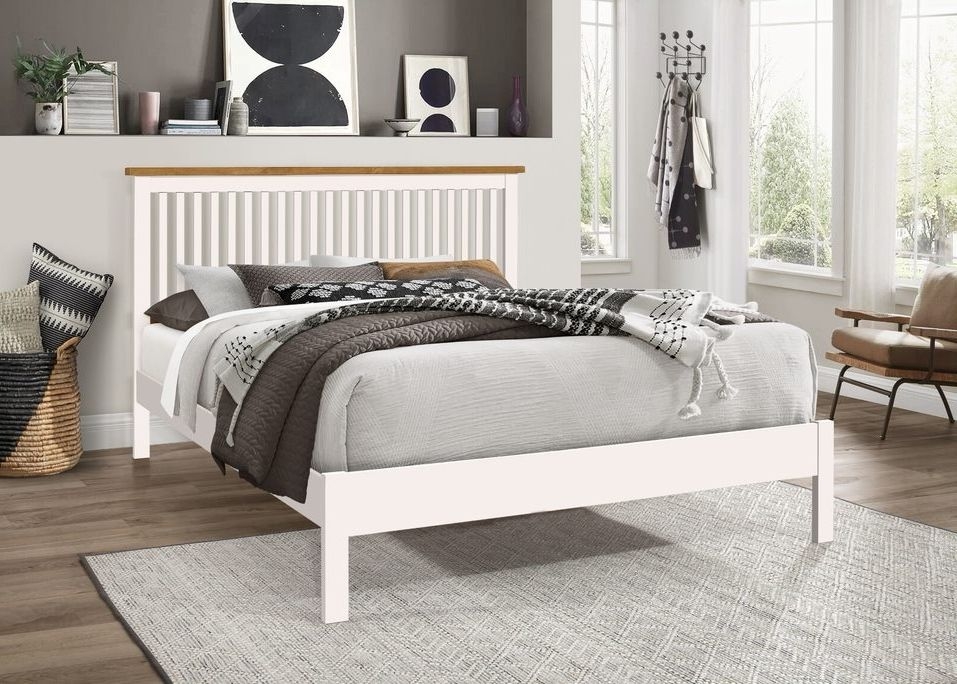 Time Living Ascot White Bed