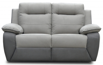 Product photograph of Avanti Grey Fabric Upholstered 2 Seater Recliner Sofa from Choice Furniture Superstore