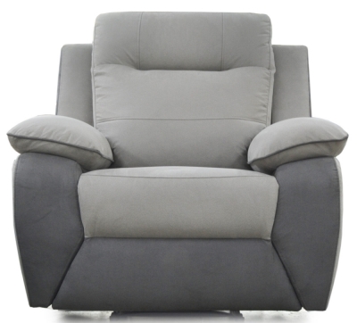 Product photograph of Avanti Grey Fabric Upholstered Armchair from Choice Furniture Superstore