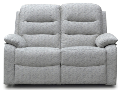 Product photograph of Como Grey Fabric 2 Seater Recliner Sofa from Choice Furniture Superstore